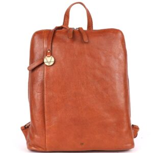 BACKPACK – Genuine Cognac Leather Backpack for Women & Men