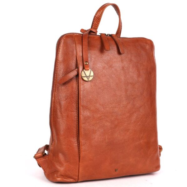 BACKPACK – Genuine Cognac Leather Backpack for Women & Men