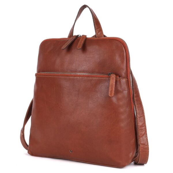DAHLIA BACKPACK – Genuine Tan Leather Backpack for Women