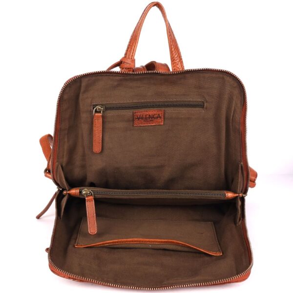 BACKPACK – Genuine Cognac Leather Backpack for Women & Men