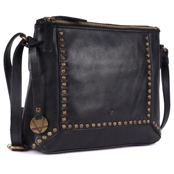 Genuine Italian Leather Boho Studded Crossbody Sling Bag – Stylish, Durable & Perfect for Everyday Use