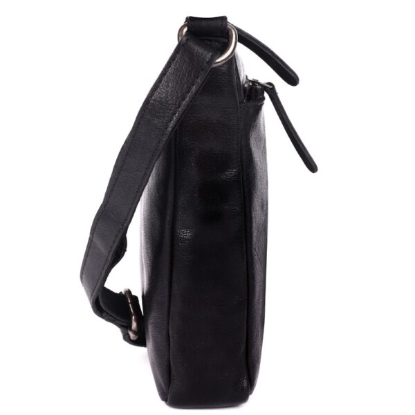 NINA SLING BAG – Genuine Black Leather Crossbody Sling Bag for Women