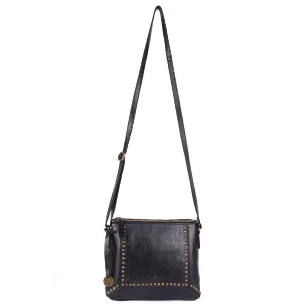 Genuine Italian Leather Boho Studded Crossbody Sling Bag – Stylish, Durable & Perfect for Everyday Use