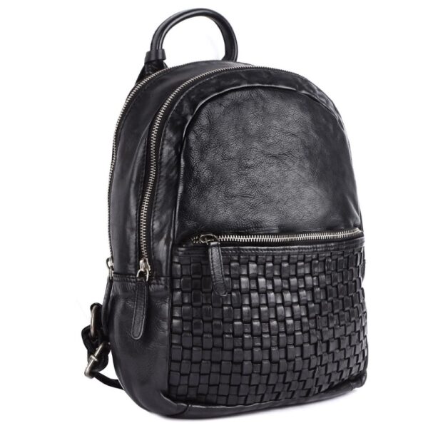 SOFIA BACKPACK – Genuine Leather Backpack for Women & Men- Black
