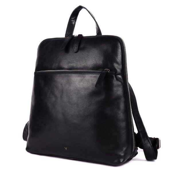 DAHLIA BACKPACK – Genuine Leather Backpack for Women- Black