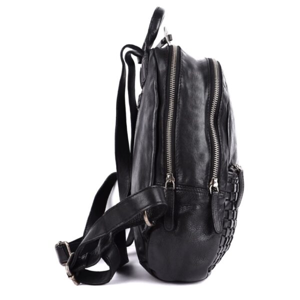 SOFIA BACKPACK – Genuine Leather Backpack for Women & Men- Black