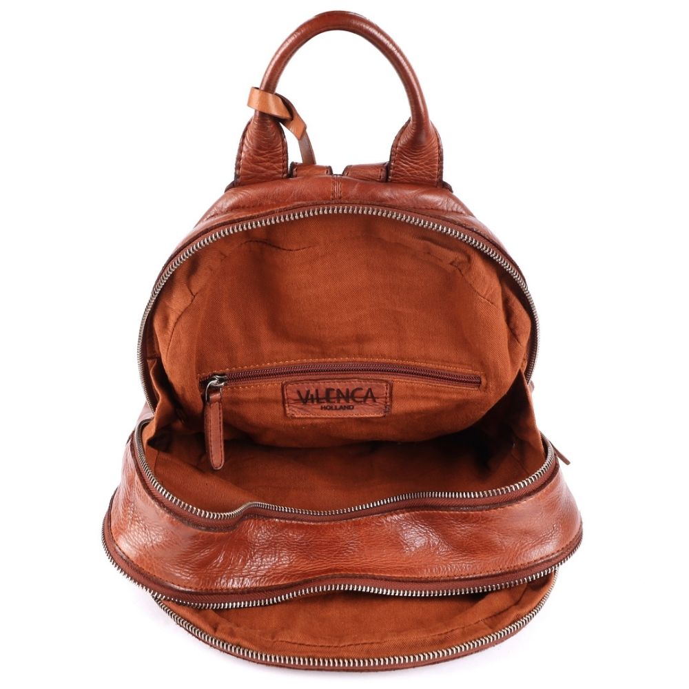 SOFIA BACKPACK – Genuine Brown Leather Backpack for Women & Men