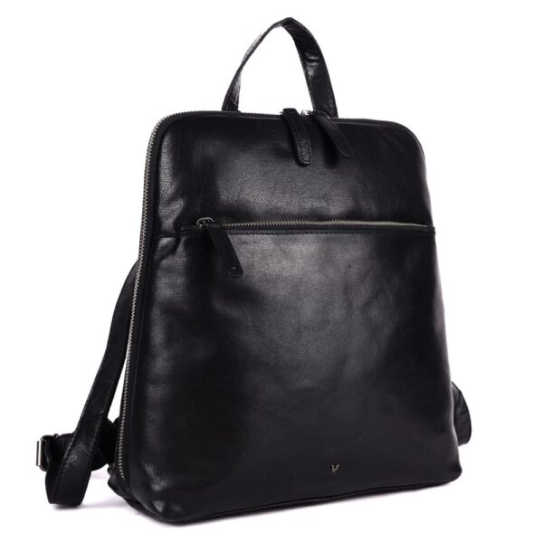 DAHLIA BACKPACK – Genuine Leather Backpack for Women- Black