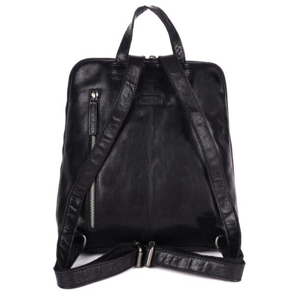 DAHLIA BACKPACK – Genuine Leather Backpack for Women- Black