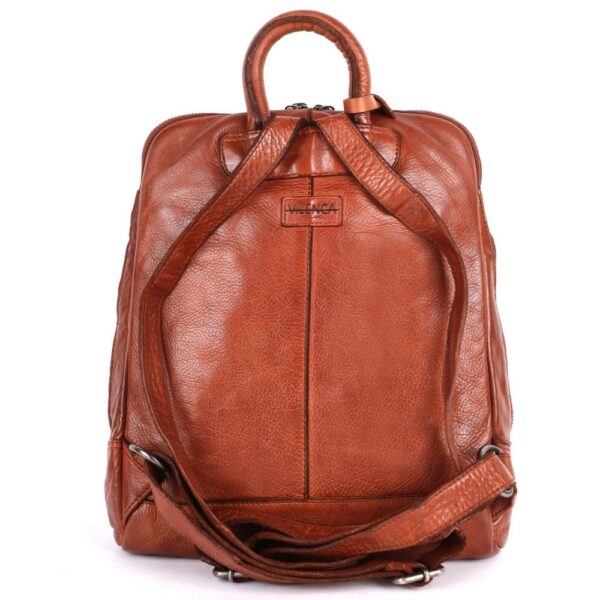 CHLOE BACKPACK – Genuine Leather Backpack for Women & Men- Cognac