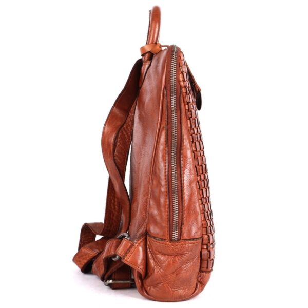CHLOE BACKPACK – Genuine Leather Backpack for Women & Men- Cognac
