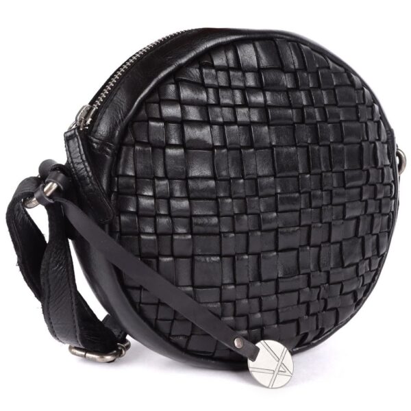 NAOMI ROUND BAG – Genuine Leather Round Crossbody Bag for Women