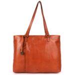 Genuine Italian Cognac Leather Women's Tote Handbag – Luxury, Functionality & Timeless Style for Everyday Elegance