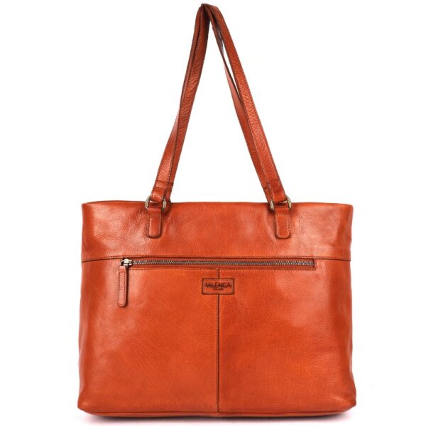 Genuine Italian Cognac Leather Women's Tote Handbag – Luxury, Functionality & Timeless Style for Everyday Elegance