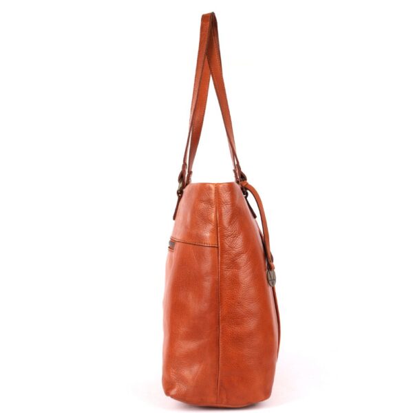 Genuine Italian Cognac Leather Women's Tote Handbag – Luxury, Functionality & Timeless Style for Everyday Elegance
