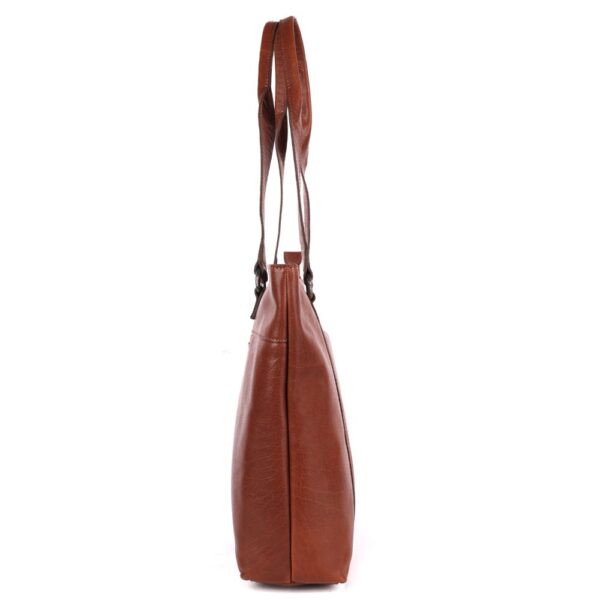 KATIE TOTE BAG – Genuine Tan Leather Tote Bag for Women