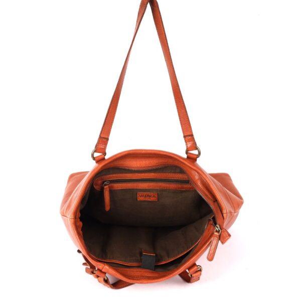 Genuine Italian Cognac Leather Women's Tote Handbag – Luxury, Functionality & Timeless Style for Everyday Elegance