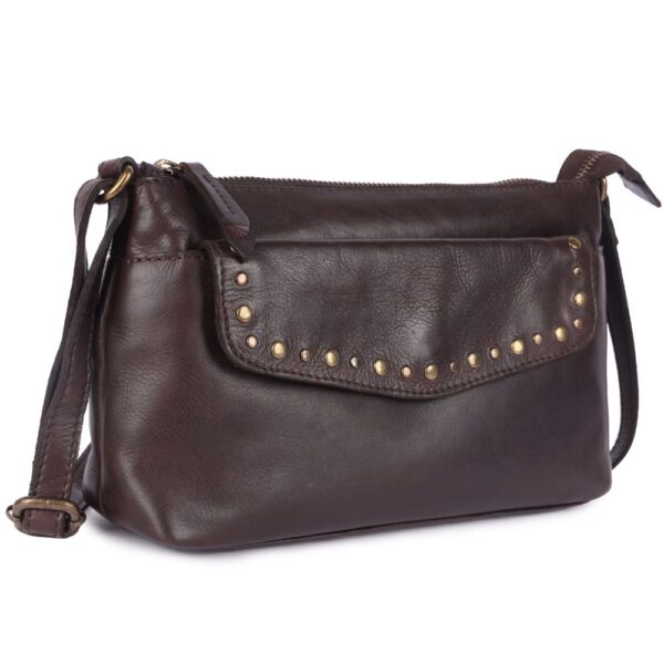 Genuine Italian Leather Boho Studded Crossbody Sling Bag - Stylish, Durable, & Perfect for Everyday Use for women