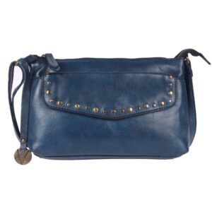 Genuine Italian Leather Boho Studded Crossbody Sling Bag - Stylish, Durable, & Perfect for Everyday Use for women