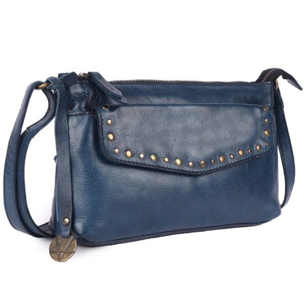 Genuine Italian Leather Boho Studded Crossbody Sling Bag - Stylish, Durable, & Perfect for Everyday Use for women