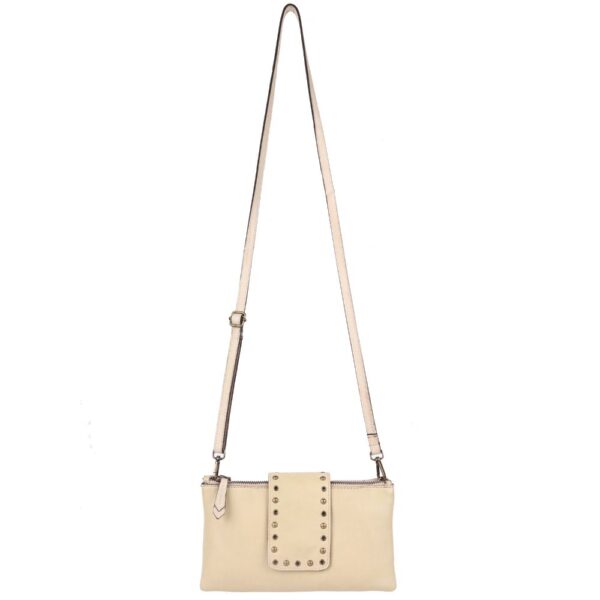 9.5 inch Genuine Italian Leather Boho Studded Crossbody Sling Bag - Stylish, Durable, & Perfect for Everyday Use for women