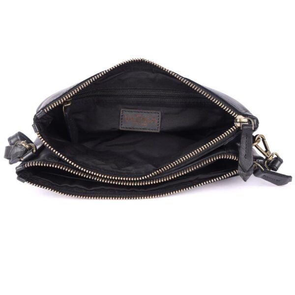 9.5 inch Genuine Italian Leather Boho Studded Crossbody Sling Bag - Stylish, Durable, & Perfect for Everyday Use for women