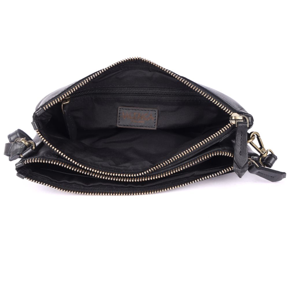 9.5 inch Genuine Italian Leather Boho Studded Crossbody Sling Bag - Stylish, Durable, & Perfect for Everyday Use for women