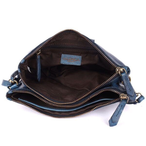 9.5 inch Genuine Italian Leather Boho Studded Crossbody Sling Bag - Stylish, Durable, & Perfect for Everyday Use for women