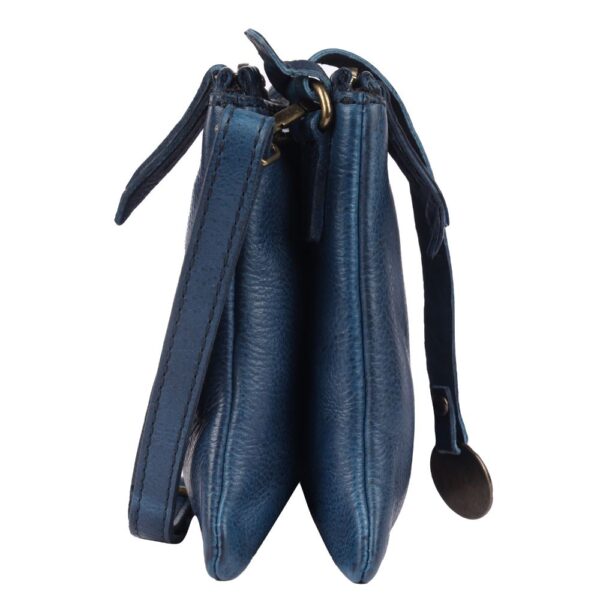 9.5 inch Genuine Italian Leather Boho Studded Crossbody Sling Bag - Stylish, Durable, & Perfect for Everyday Use for women