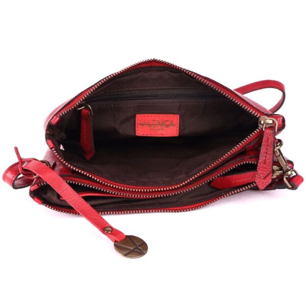 9.5 inch Genuine Italian Leather Boho Studded Crossbody Sling Bag - Stylish, Durable, & Perfect for Everyday Use for women