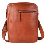 Genuine Italian Leather Shoulder Crossbody Sling Bag for Men - Adjustable Strap for Office, Travel, Casual & Hiking