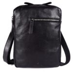 Genuine Italian Leather Shoulder Crossbody Sling Bag for Men - Adjustable Strap for Office, Travel, Casual & Hiking