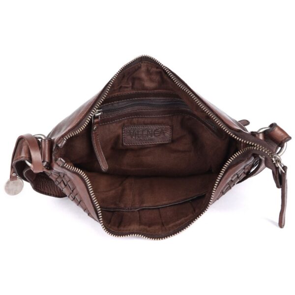 Genuine Leather Crossbody Sling Bag for Women, Purse for Women Trendy Casual Office Bag with Adjustable Strap