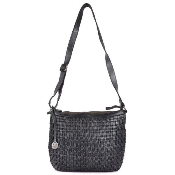 Genuine Leather Crossbody Sling Bag for Women, Purse for Women Trendy Casual Office Bag with Adjustable Strap