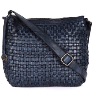 Genuine Leather Crossbody Sling Bag for Women, Purse for Women Trendy Casual Office Bag with Adjustable Strap
