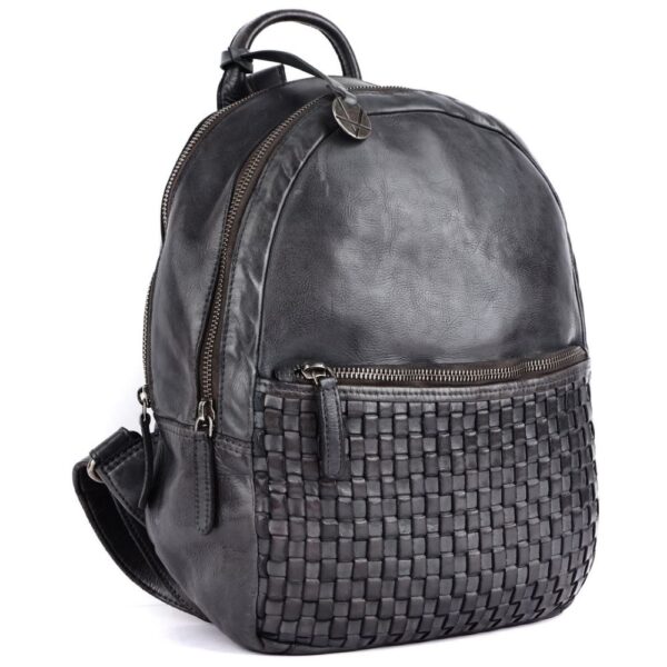 SOFIA BACKPACK – Genuine Leather Backpack for Women & Men- Grey