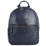 SOFIA BACKPACK – Genuine Leather Backpack for Women & Men- Navy