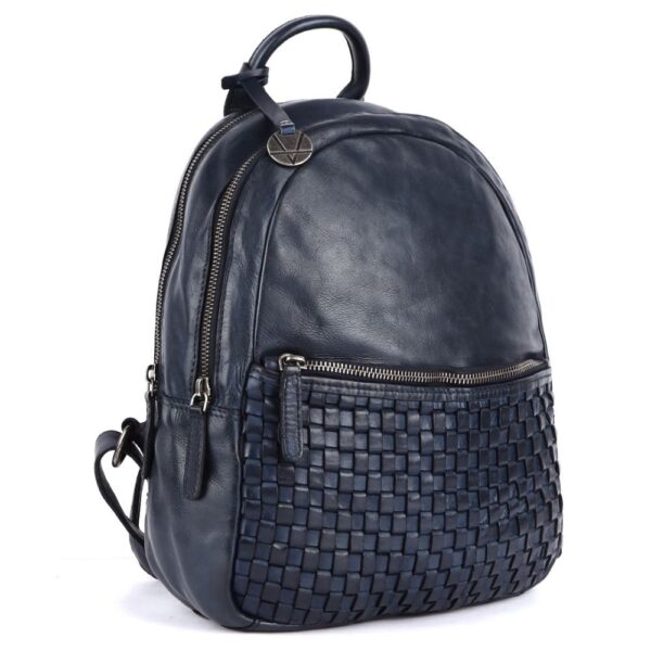 SOFIA BACKPACK – Genuine Leather Backpack for Women & Men- Navy