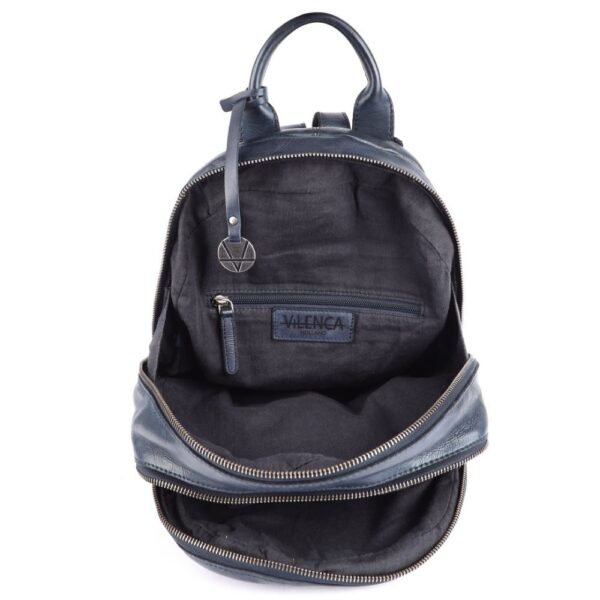 SOFIA BACKPACK – Genuine Leather Backpack for Women & Men- Navy