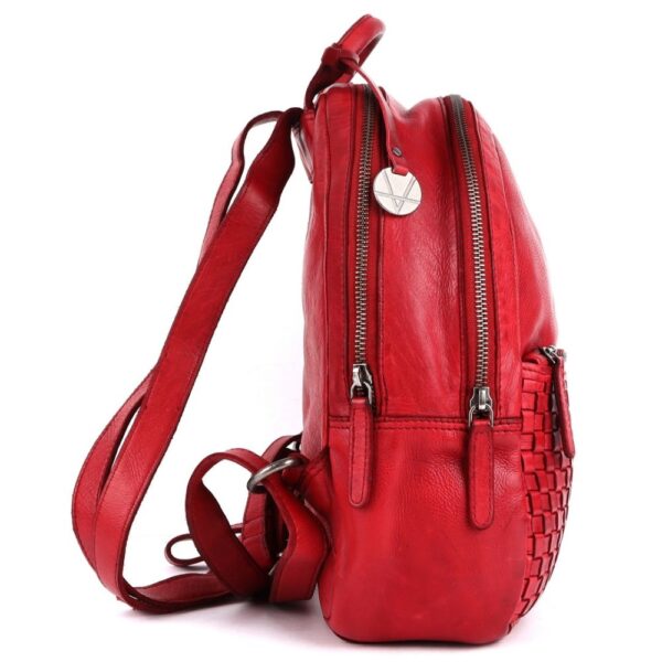 SOFIA BACKPACK – Genuine Leather Backpack for Women & Men- Red