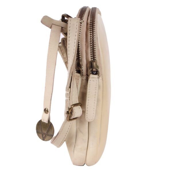 Genuine Italian Leather Small Leather Crossbody Bags For Women Cell Phone Purse, Trendy Casual Detachable Strap