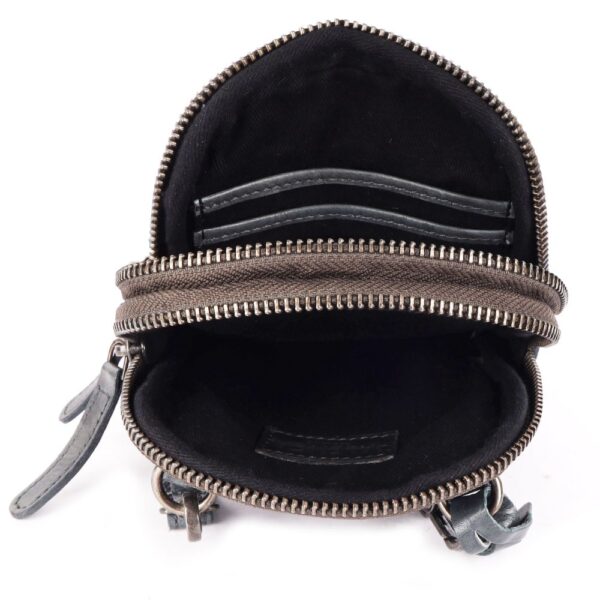 Genuine Italian Leather Small Leather Crossbody Bags For Women Cell Phone Purse, Trendy Casual Detachable Strap