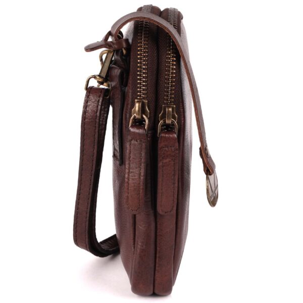 Genuine Italian Leather Small Leather Crossbody Bags For Women Cell Phone Purse, Trendy Casual Detachable Strap
