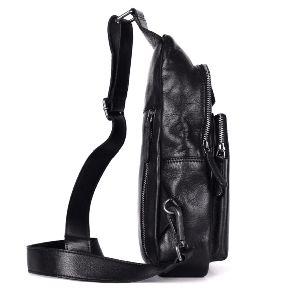 Genuine Italian Leather Unisex Body Bag - Stylish, Durable, and Secure Travel Companion for Casual and Trendy Essentials