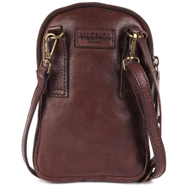 Genuine Italian Leather Small Leather Crossbody Bags For Women Cell Phone Purse, Trendy Casual Detachable Strap