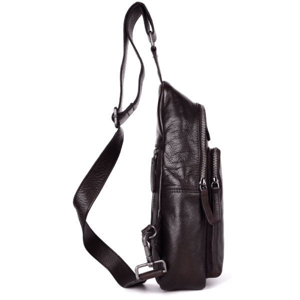 Genuine Italian Leather Unisex Body Bag - Stylish, Durable, and Secure Travel Companion for Casual and Trendy Essentials