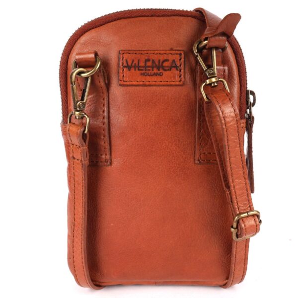 Genuine Italian Leather Small Leather Crossbody Bags For Women Cell Phone Purse, Trendy Casual Detachable Strap