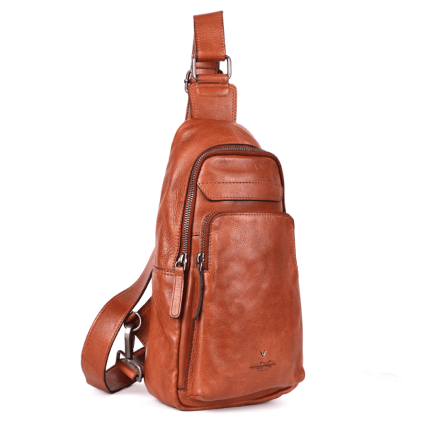 Genuine Italian Leather Unisex Body Bag - Stylish, Durable, and Secure Travel Companion for Casual and Trendy Essentials