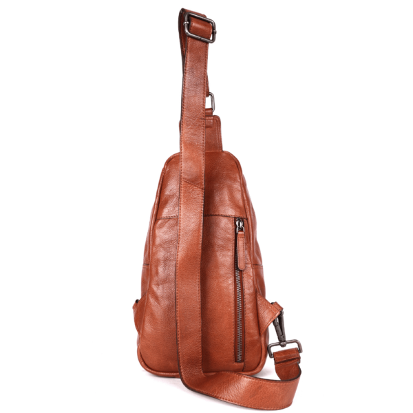 Genuine Italian Leather Unisex Body Bag - Stylish, Durable, and Secure Travel Companion for Casual and Trendy Essentials