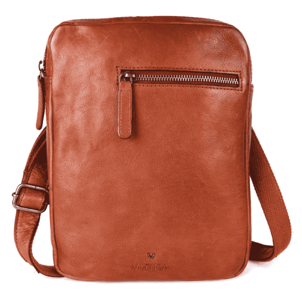 Genuine Italian Leather Shoulder Crossbody Sling Bag for Men - Adjustable Strap for Office, Travel, Casual & Hiking